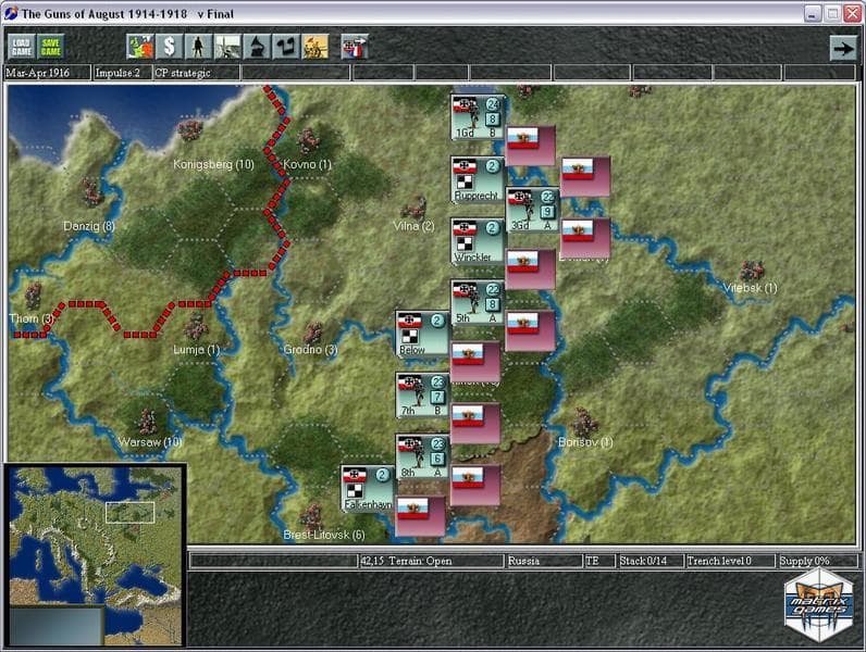 Guns of August 1914-1918 screenshot 2