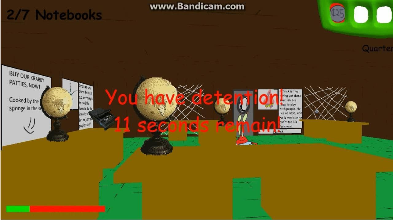 Spongebobs Basics in Education and Cooking (BALDI MOD) screenshot 5