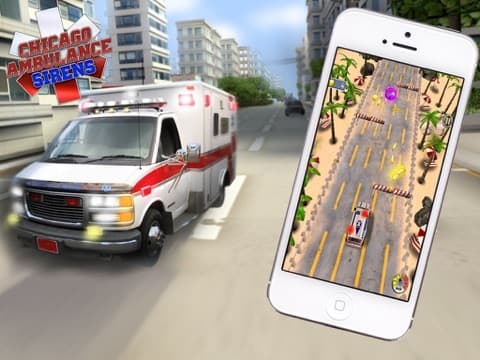 Chicago Ambulance - Sirens: Quick 3D Emergency Car Driving Game
