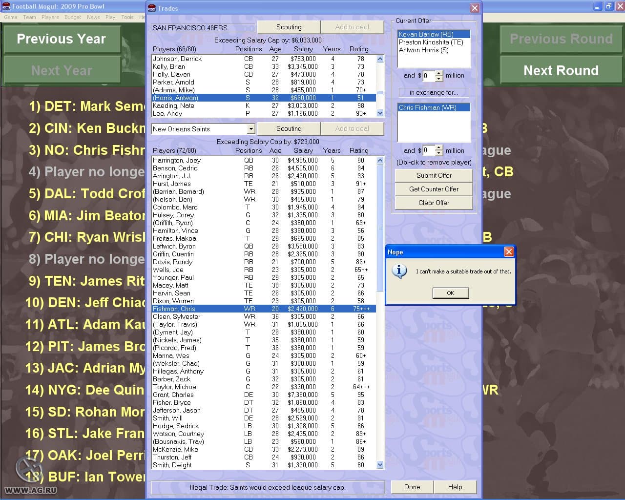 Football Mogul 2006 screenshot 6