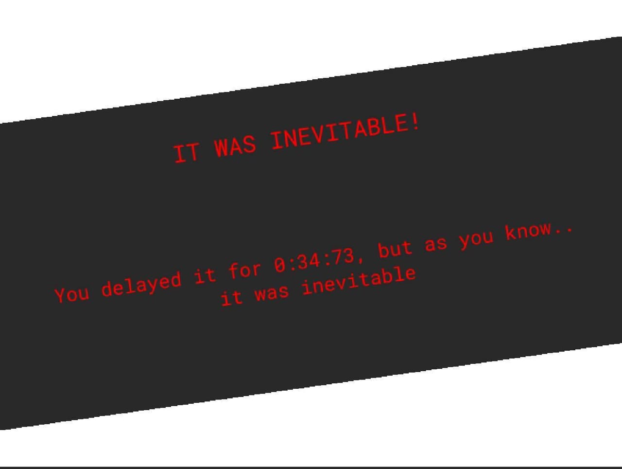 Inevitable The Game