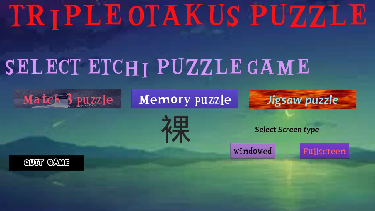 Triple Otakus Puzzle screenshot 5