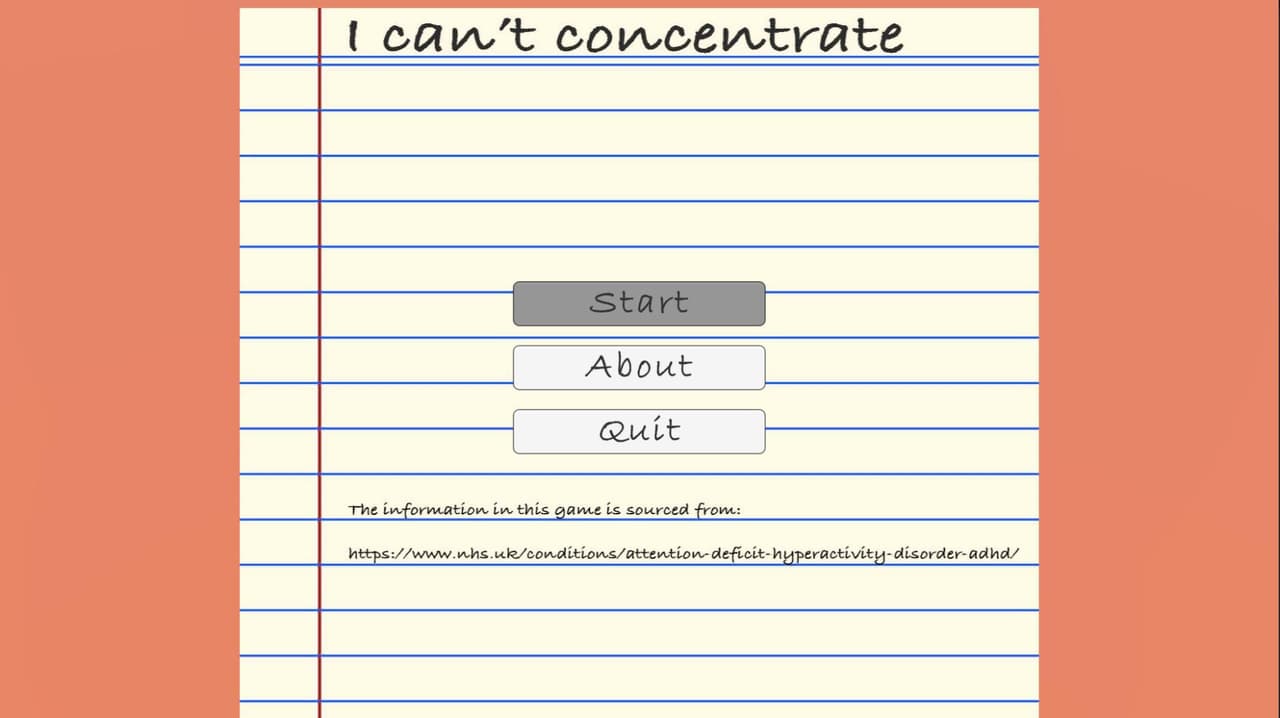 I cant concentrate