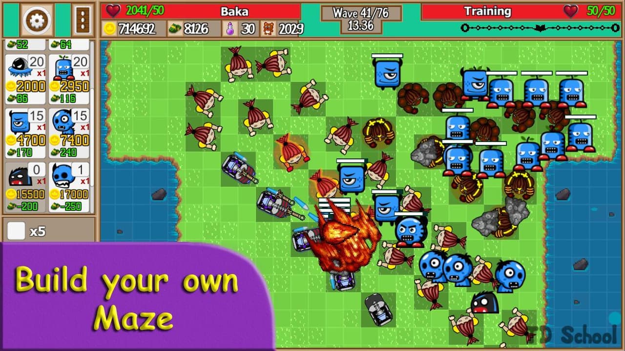 TD School - Multiplayer Tower Defense screenshot 5