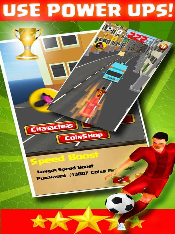 Football Star Pro Runner Shoot 3D screenshot 3