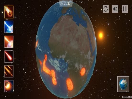 Planet explosion simulator screenshot 2