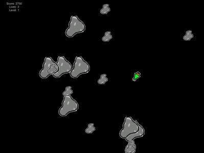 Asteroids (itch) (Robley Evans) screenshot 2
