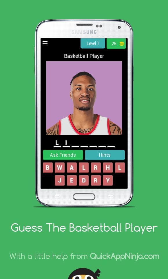 Guess The Basketball Player QUIZ APP screenshot 2