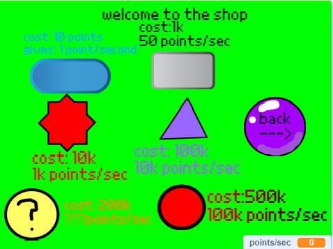 clicks per second