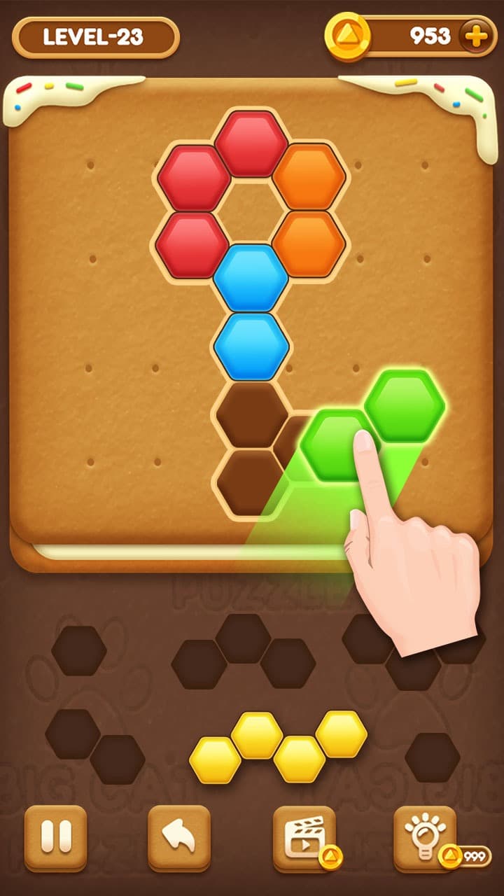 Cookie Puzzle: Hexa screenshot 2