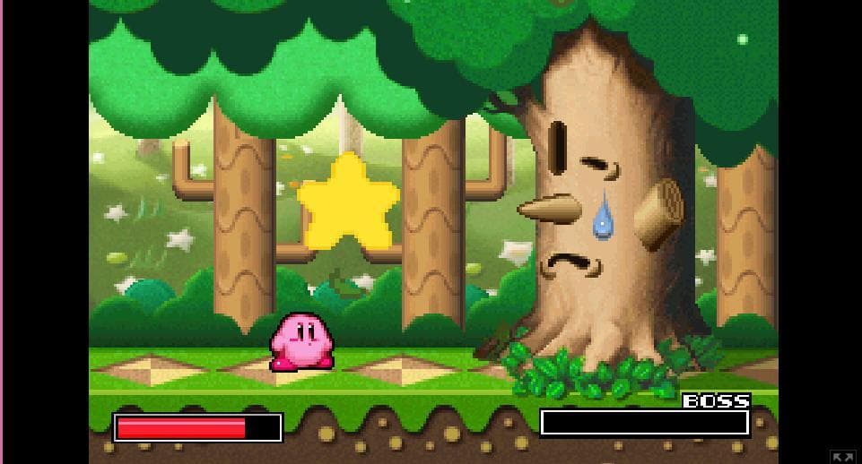 Kirby Whispy Woods Boss Fight screenshot 3
