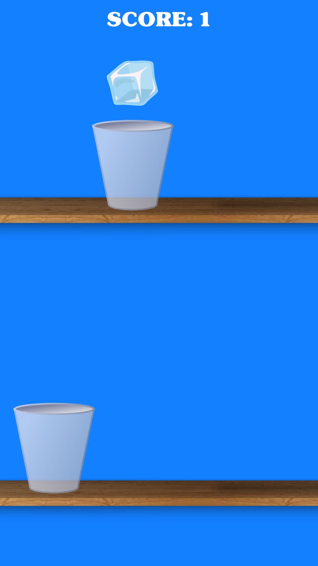Ice Cube Jump - one tap endless hyper casual game - jump from one glass to another screenshot 3