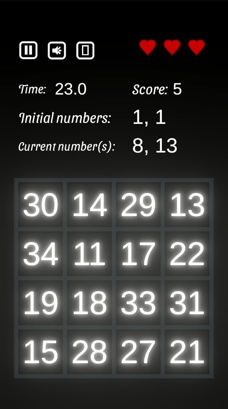 Fibonacci Numbers Game screenshot 6