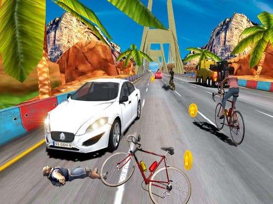 In Bicycle Racing on Highway screenshot 4