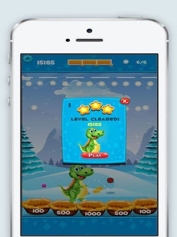 Dinosaur bubble shooter ball free mobile game screenshot 4