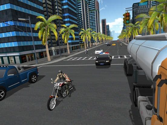 Motorcylce Racing in 3D City screenshot 3