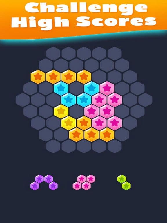 Hex Fill Brain: Hexagon Blocks screenshot 3