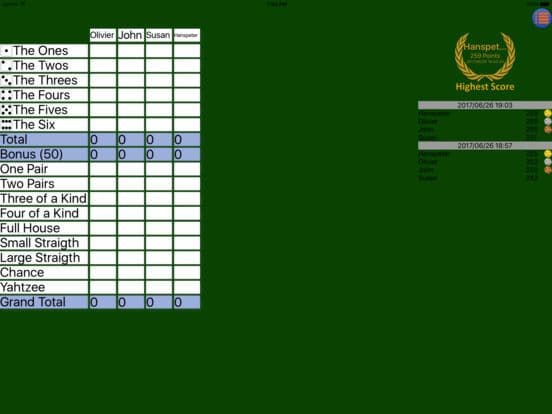 Yatzee Scorecard screenshot 3