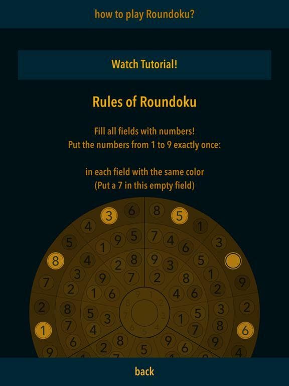 Sudoku: Roundoku Gold 3 screenshot 5