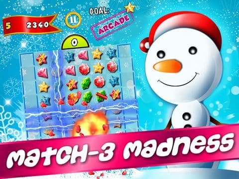 Winter Blitz Match-3 - harvest sweetest star candy-es and angry juice heroes swap free screenshot 3