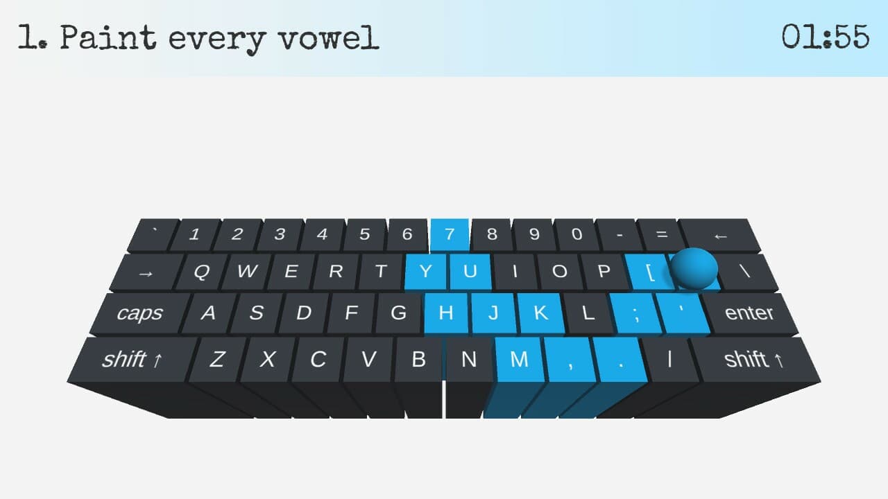 On Key Up: A Game for Keyboards screenshot 2
