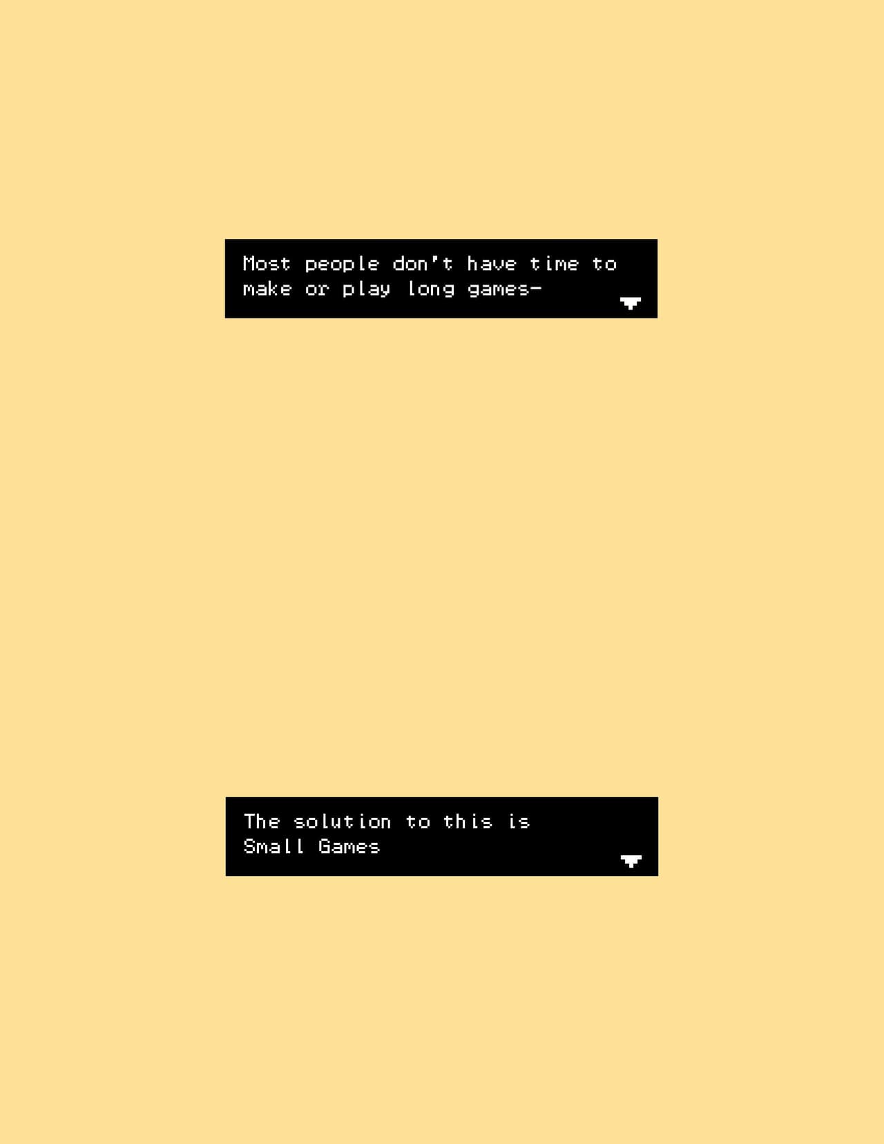Small Games Manifesto screenshot 2