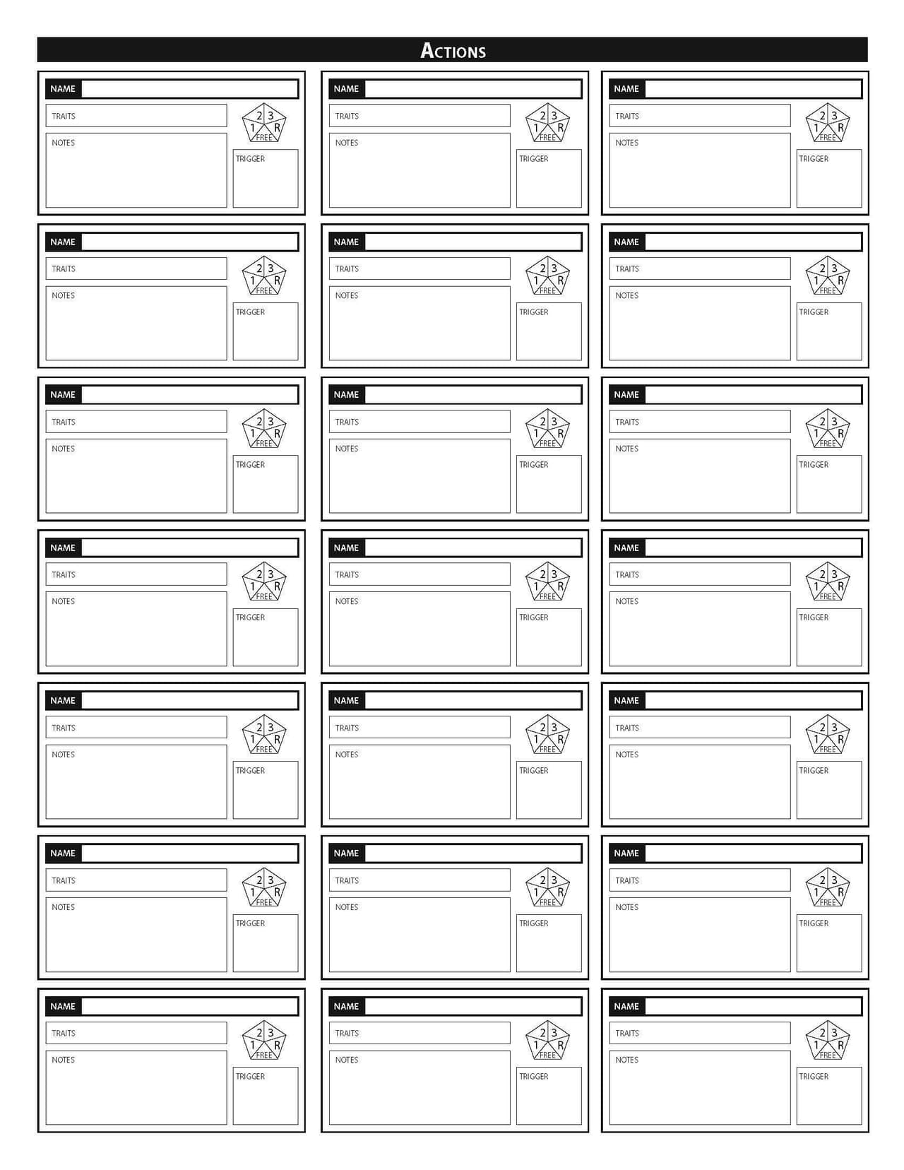 Pathfinder 2nd Edition character sheet (5 pages FORM FILLABLE INCLUDED)