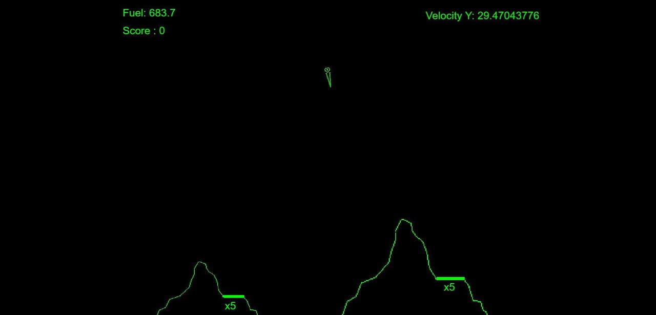 Lunar Lander (itch) (Ziv Lieberman) screenshot 2
