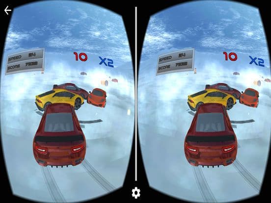 VR Real Snowy mountain Drifting game Pro screenshot 3