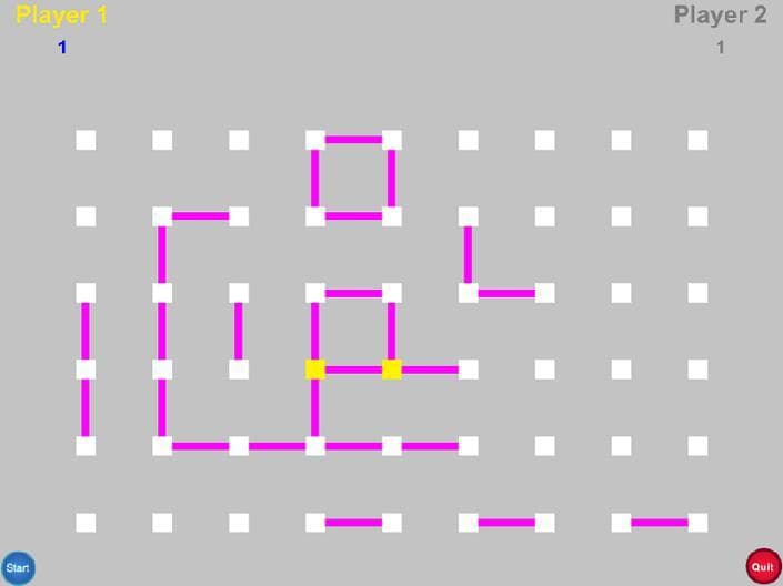 Line and Dots Game