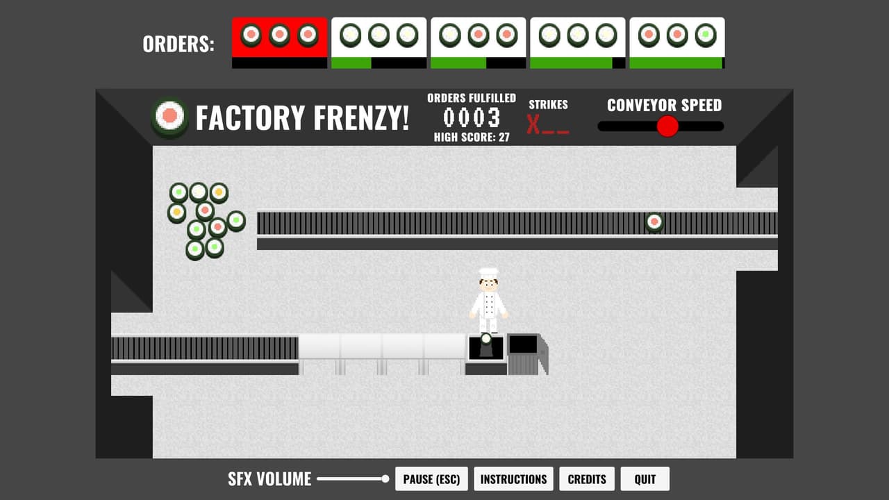 LD40 - Sushi Factory Frenzy! screenshot 3
