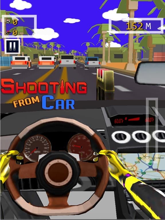 Shooting From Car - Free Car Racing & Shooting screenshot 5
