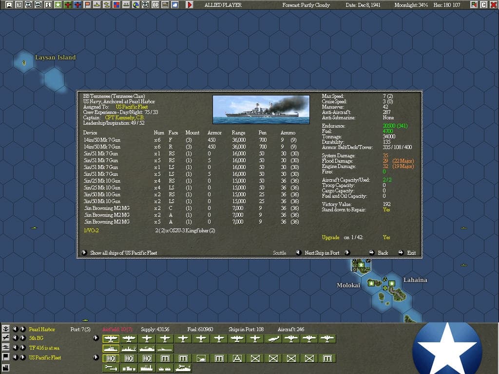 War in the Pacific: Admirals Edition screenshot 5