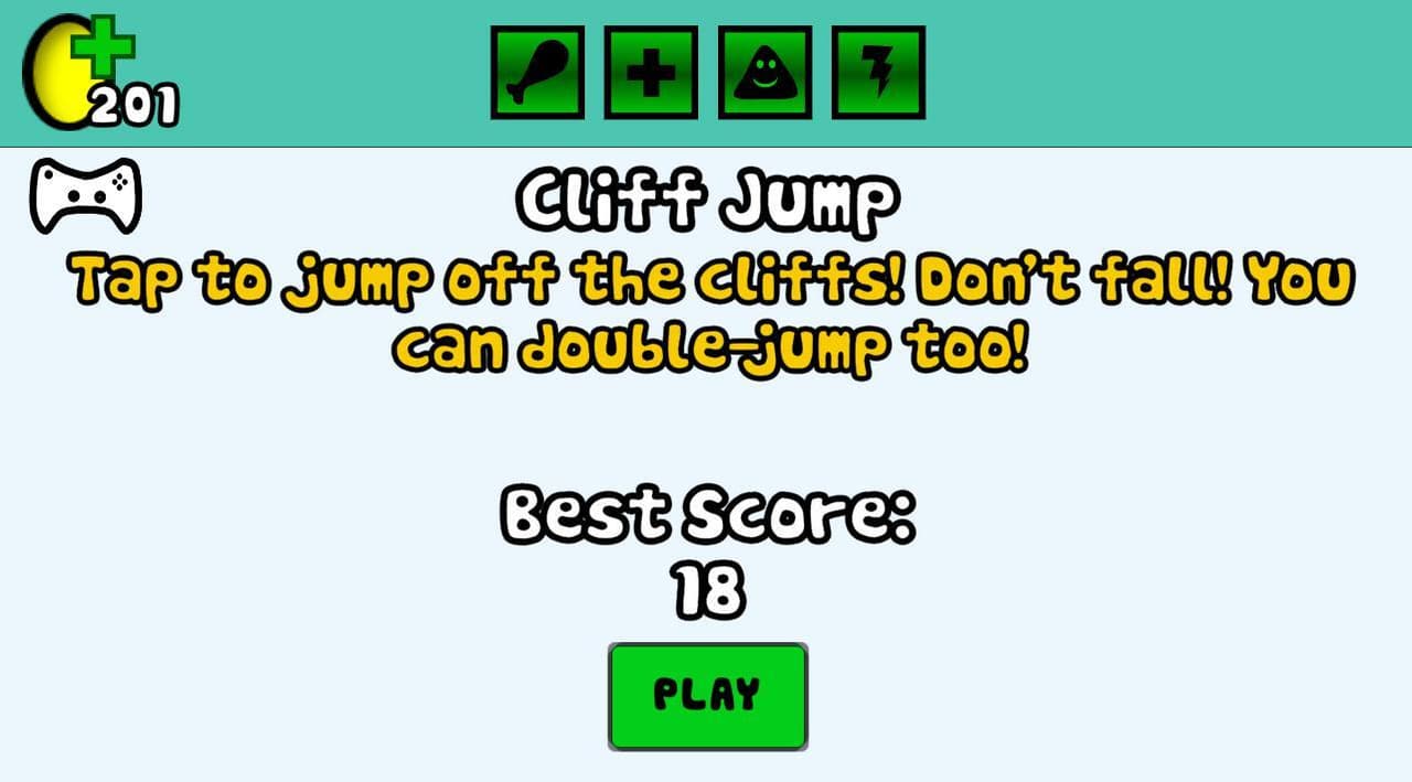 Cliff Jump Pou screenshot 3