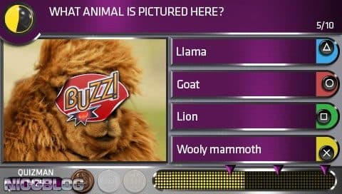 BUZZ! Quiz World (PSP) screenshot 2