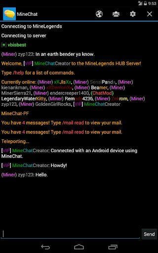 MineChat screenshot 4