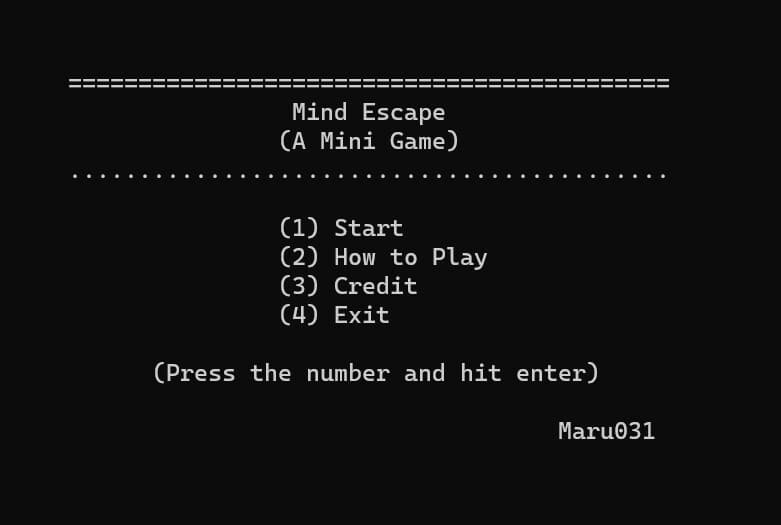 Mind Escape (Maru031) screenshot 2