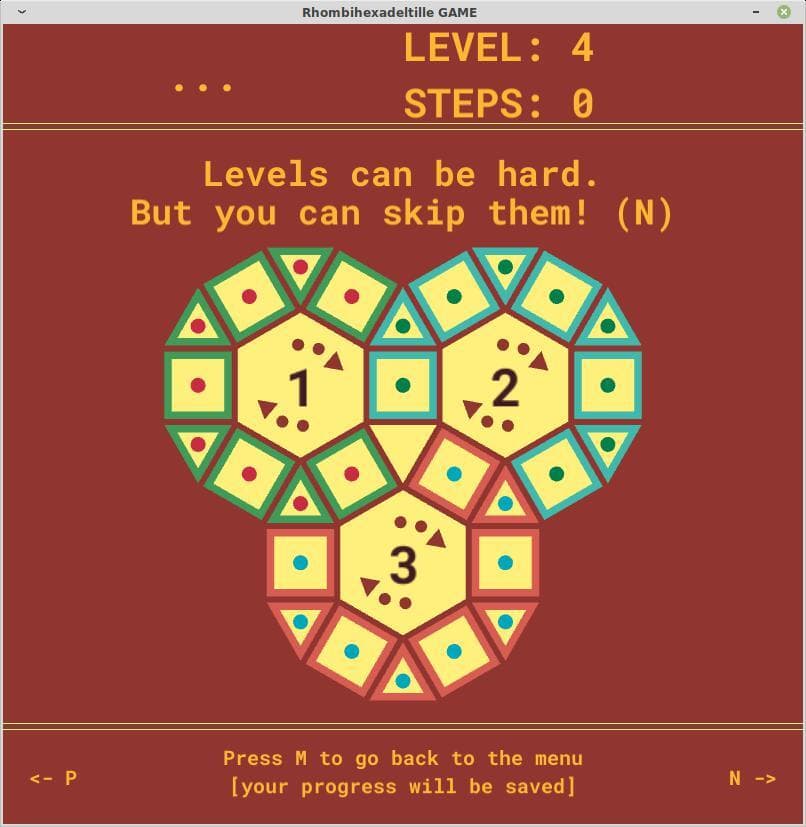 Rhombihexadeltille game