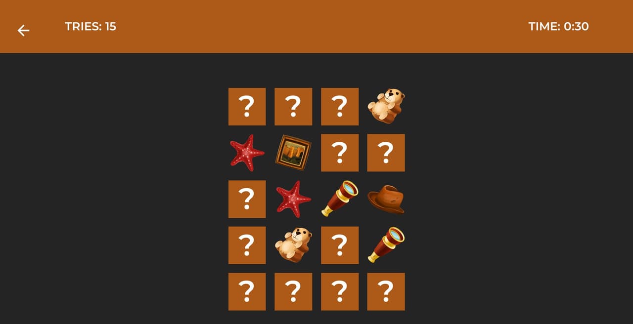 Classic Memory Game (itch)