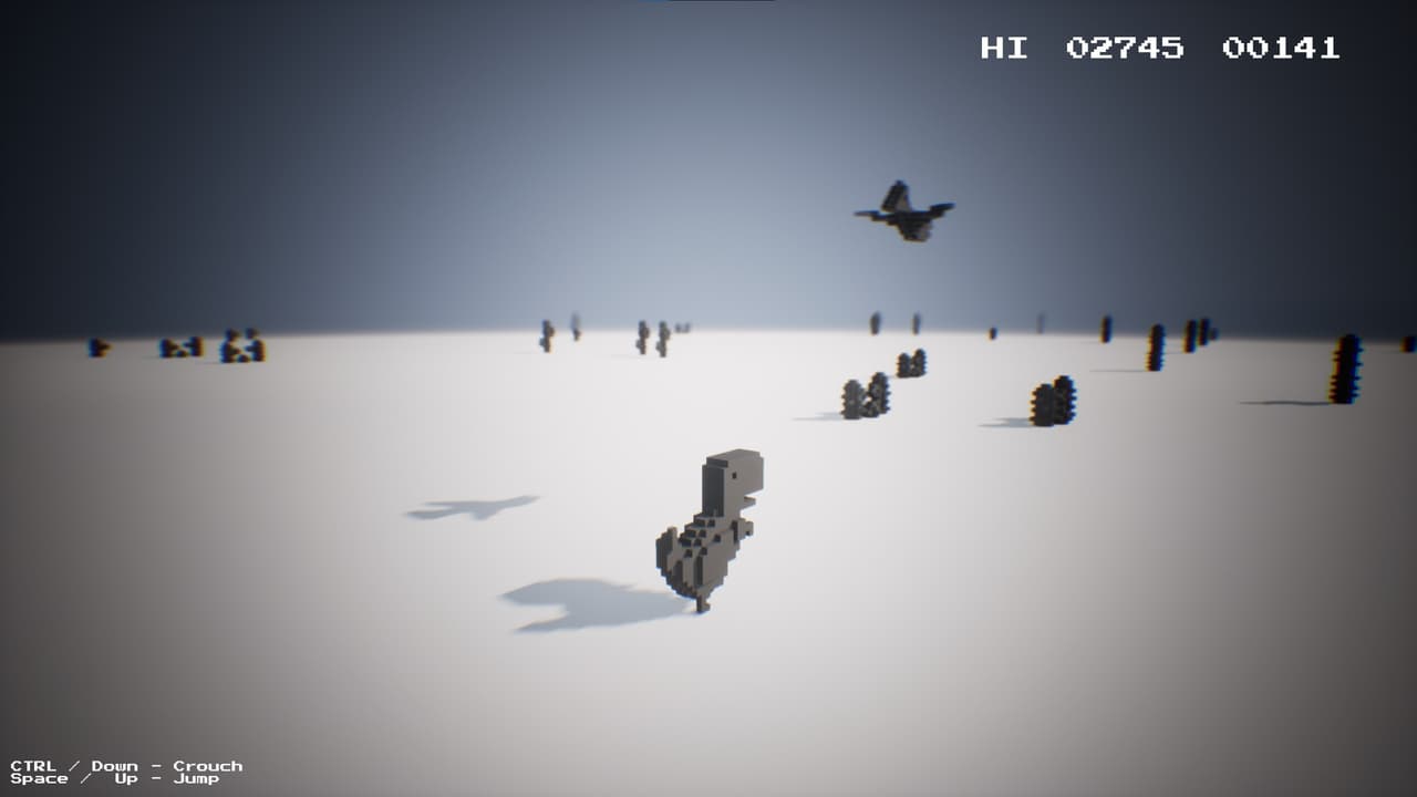 Chrome Dino 3D screenshot 2