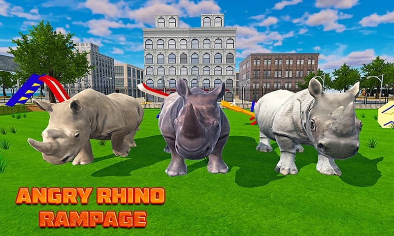 Wild Rhino City Rampage screenshot 4