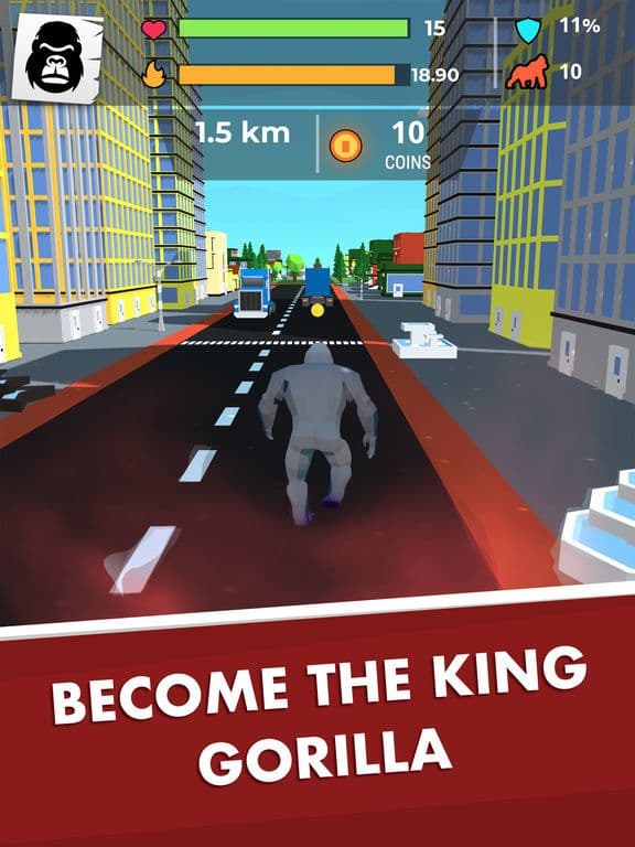 Kong Rage 3D - City Attack
