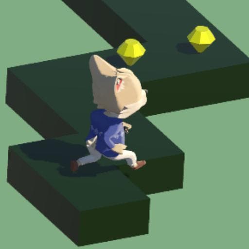 Wolf Run 3D Zigzag Running Game