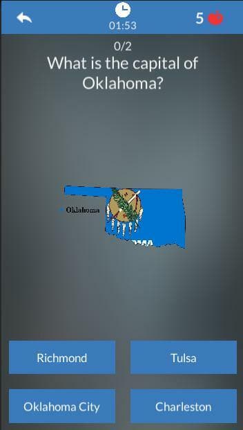 USA States and Capitals Quiz screenshot 5