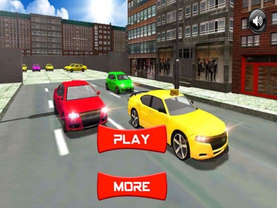 Taxi Driving Sim 3D screenshot 2