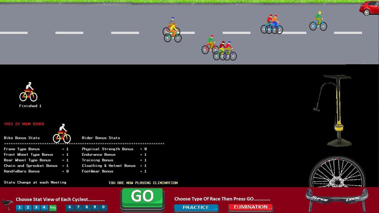 Time Waster Cycle Race Simulator screenshot 2