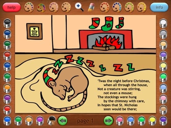 Coloring Book 31 The Night Before Christmas screenshot 2