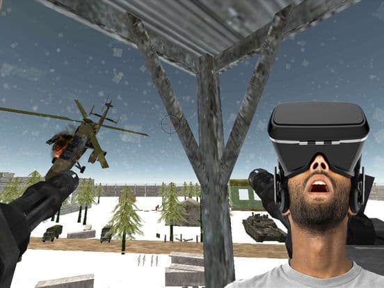 VR Gunship Rescue Helicopter Battle screenshot 2