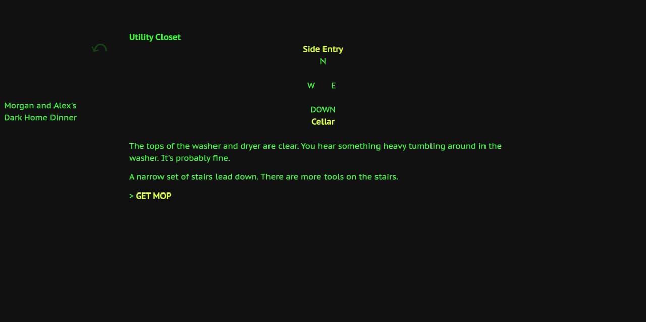 Morgan and Alexs Dark Home Dinner screenshot 2
