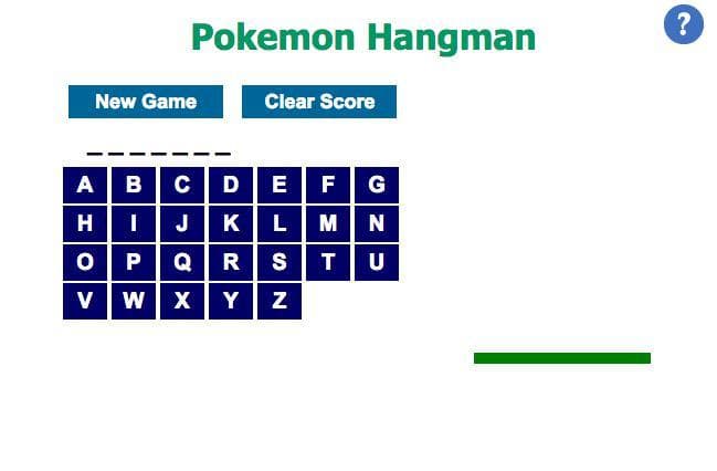 Pokemon Hangman